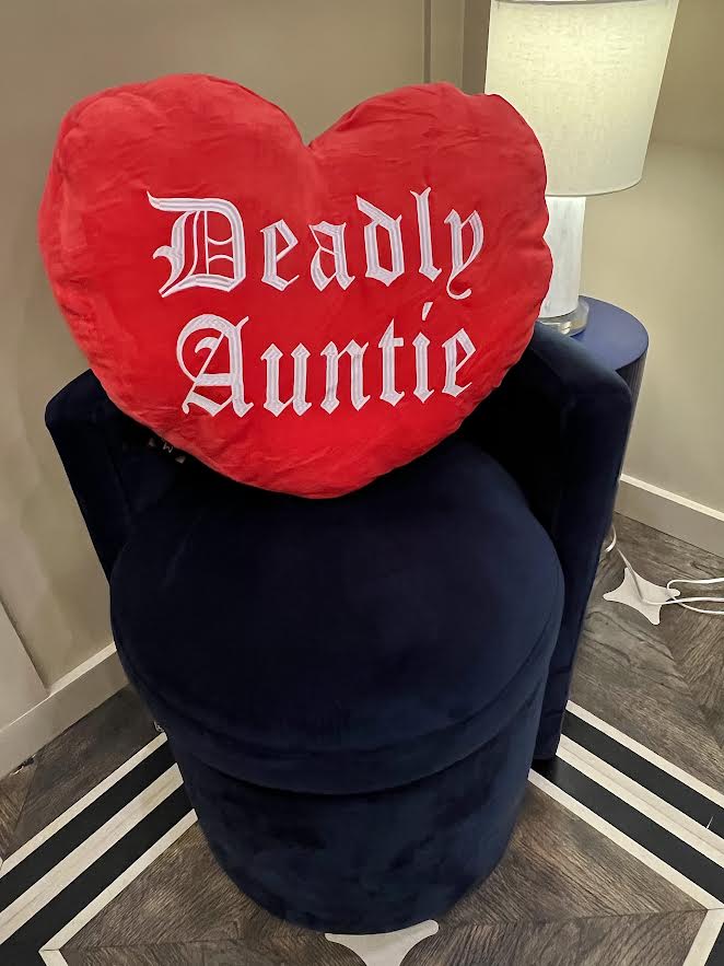 Oversized "Deadly Auntie" Cloud Pillow