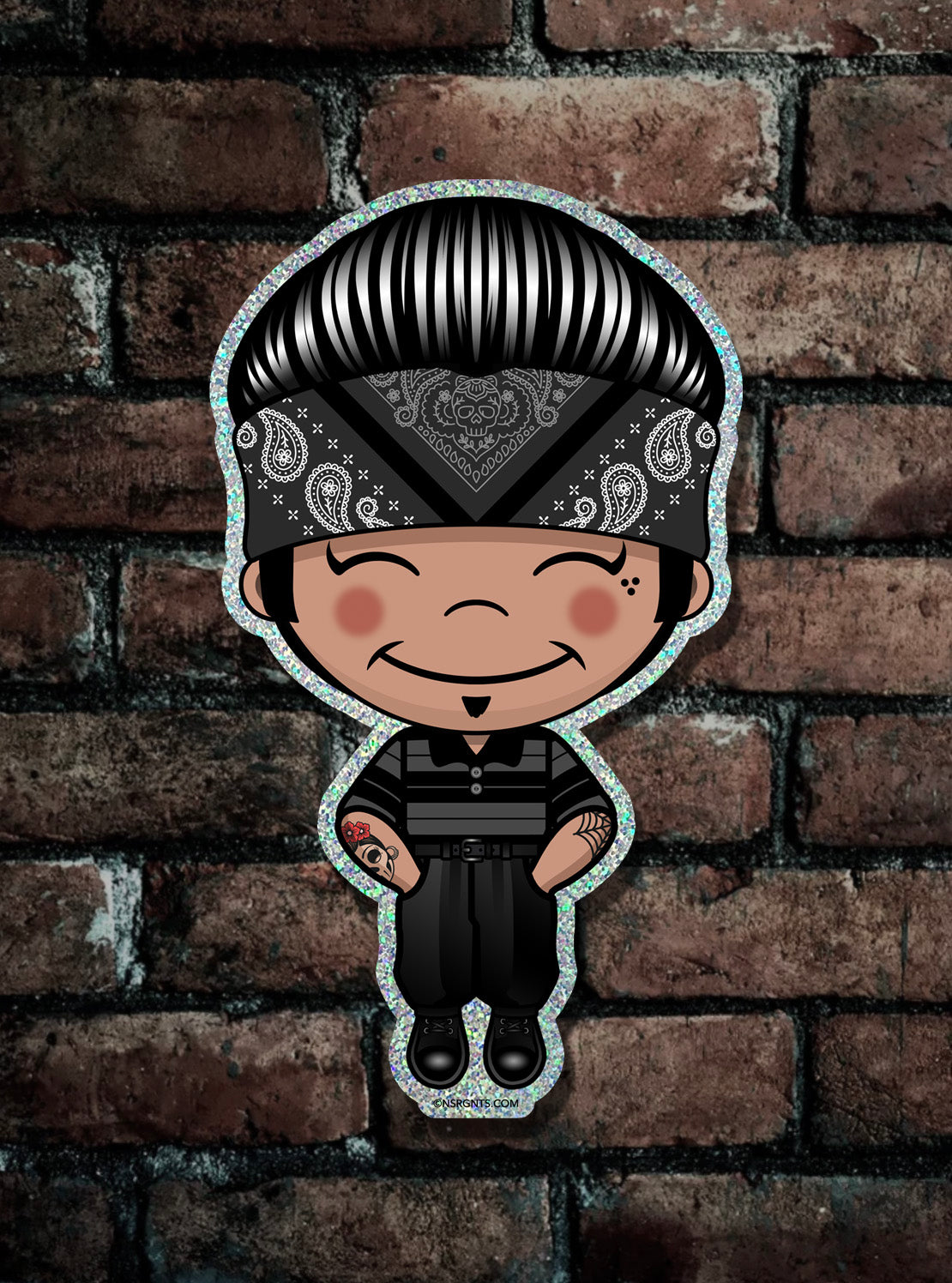 Kawaii Lil' Duke Glitter Sticker