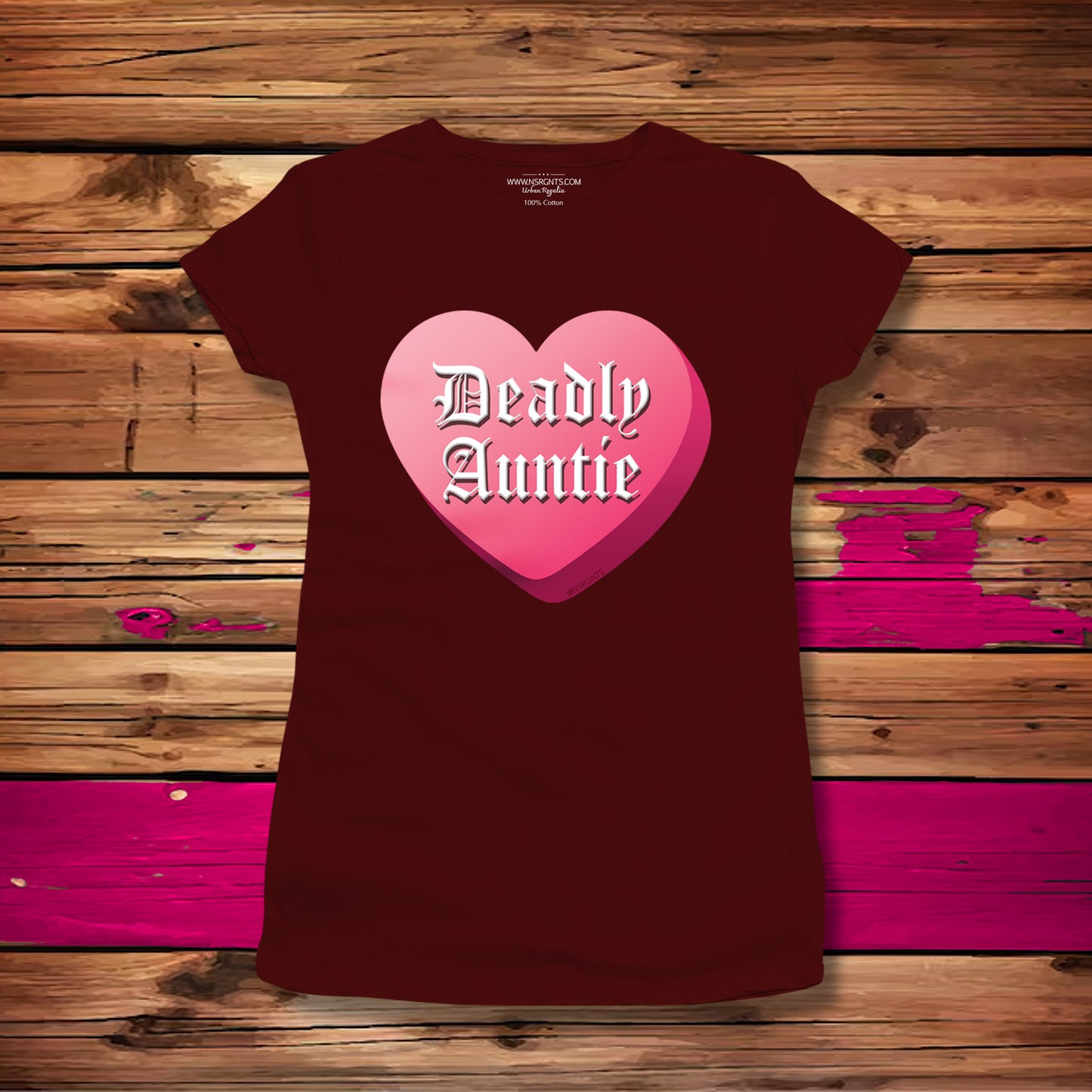 Deadly Auntie T-Shirt (Womens Fitted)