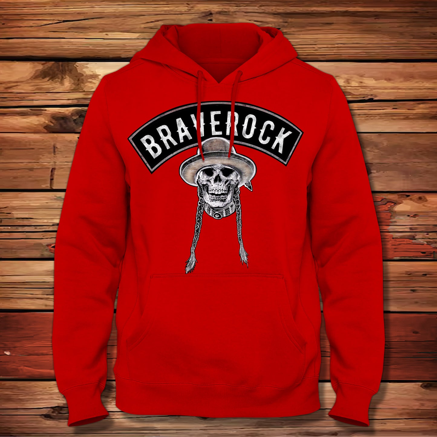 Braverock X NSRGNTS Collab Red Hoodie