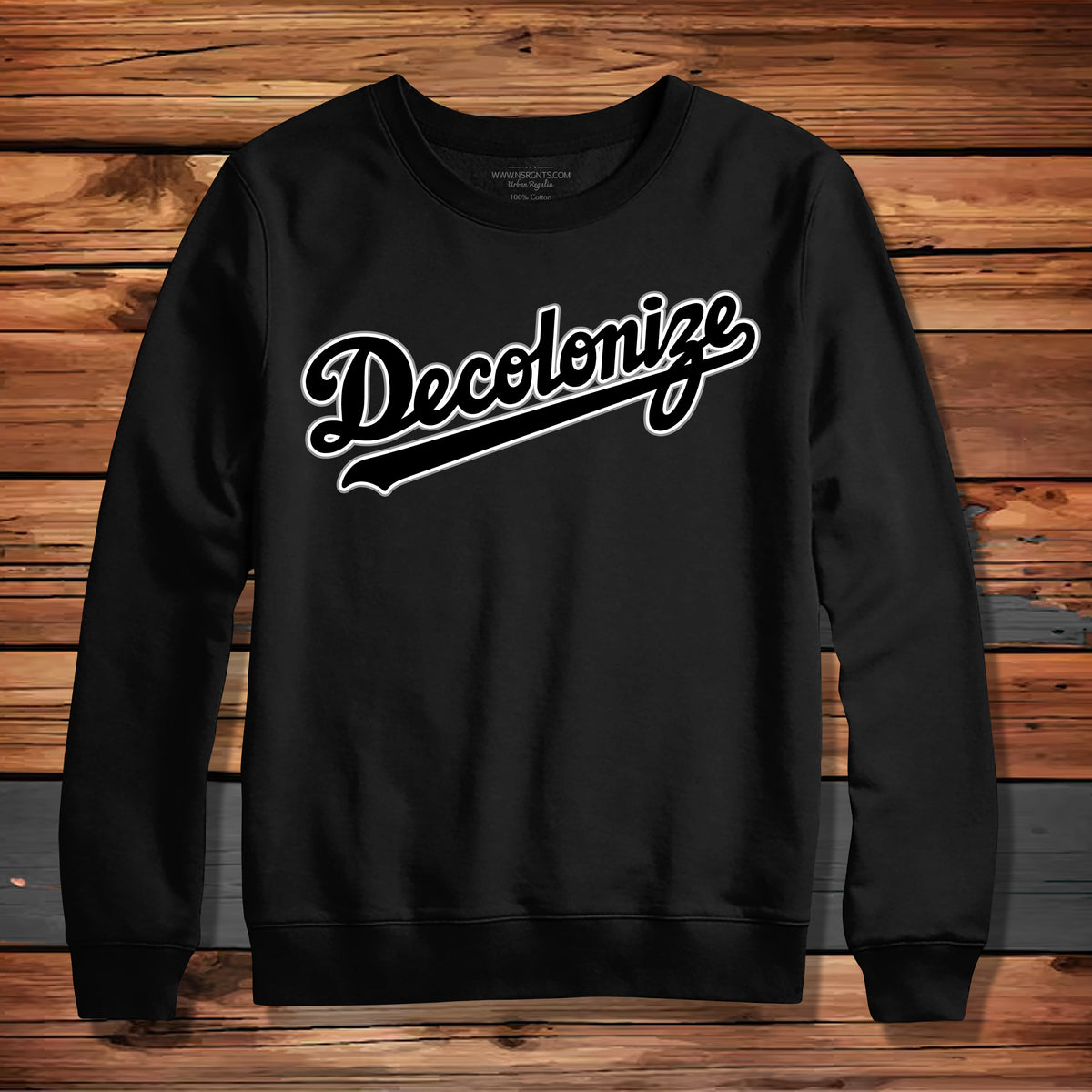 Decolonize Script Crewneck