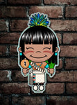 Kawaii Tsay Corn Dancer Glitter Sticker