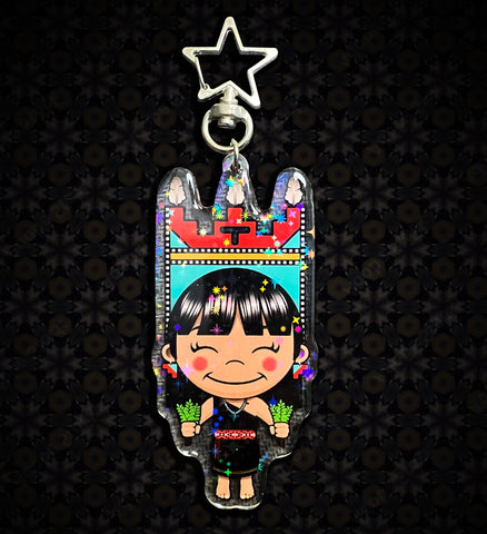 Kawaii Nini Holographic Keychain