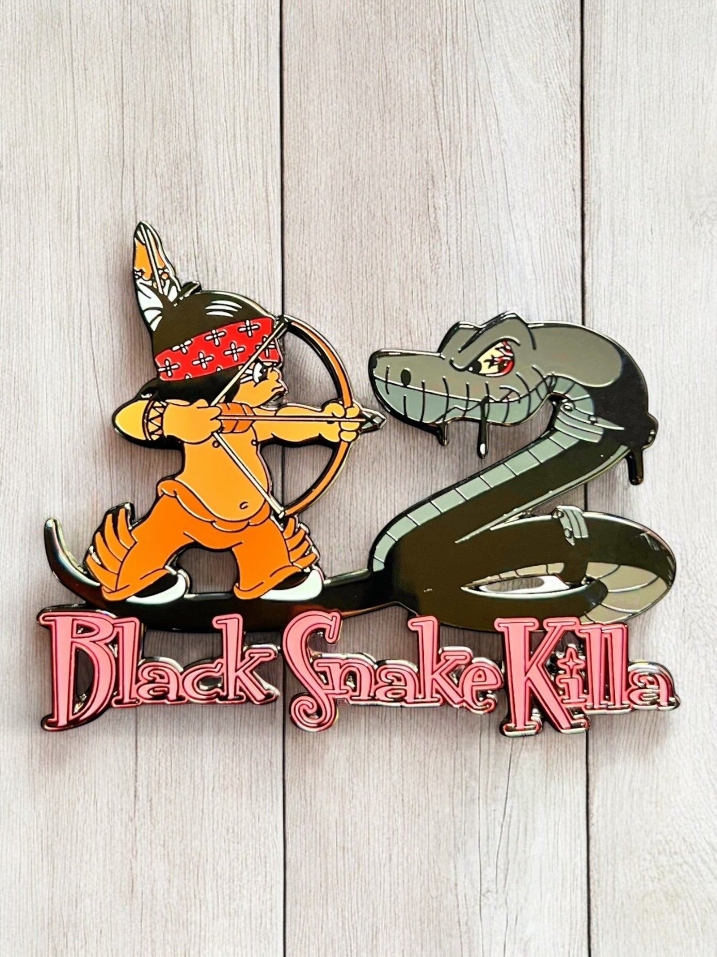 Black Snake Killa Enamel Pin