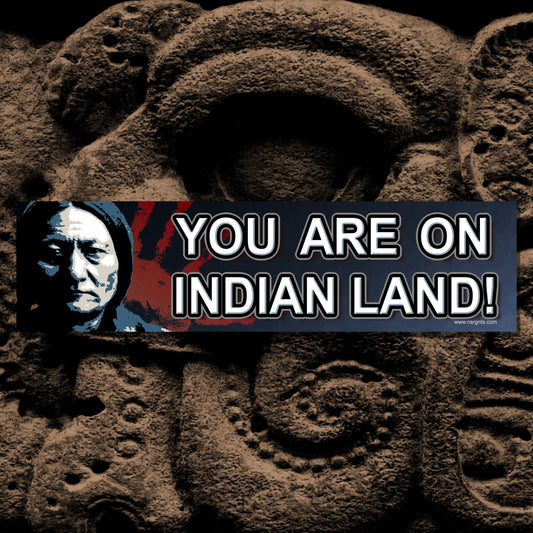 You Are On Indian Land (Sitting Bull) Sticker