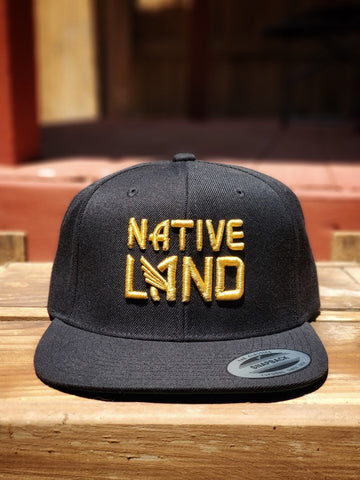 Native LAnd Snapback (Gold Thread)