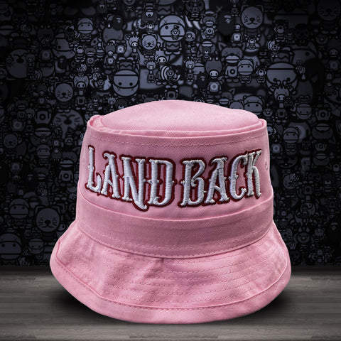 #LANDBACK Bucket Hat (Baby Pink)