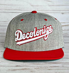 Decolonize 2-Tone Red and Heather Grey SnapBack Hat